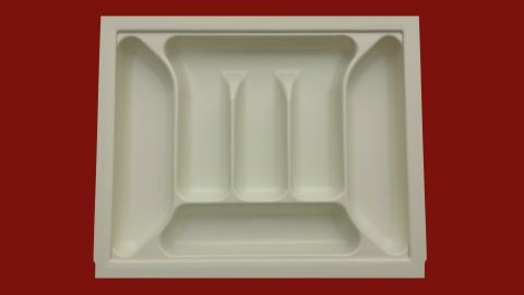 Cutlery Tray For Metal Sided Kitchen Drawers - 433mm D x 55mm H x 500mm W