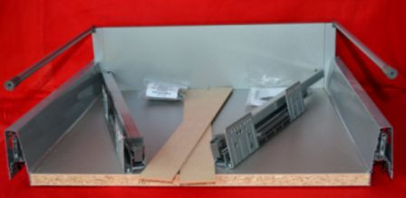 DBT Pan Soft Close Kitchen Drawer Box With Rail  - 450mm Deep x 180mm High x 800mm Wide