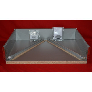 Silver Standard Metal Sided Kitchen Drawer – 350mm D x 118mm H x 900mm W