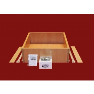 Standard Runner Bedroom Drawer Box - 250mm Deep x 150mm High x 400mm Wide