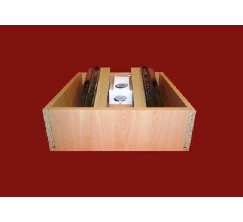 Push Open Runner Bedroom Drawer Box - 300mm D x 150mm H x 600mm W